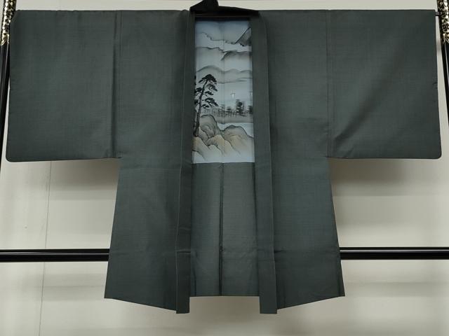 平和屋着物●男性　本場大島紬　アンサンブル　100亀甲　総詰め　加照市作　証紙付き　正絹　逸品　CABL8612ut
