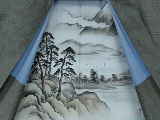 平和屋着物●男性　本場大島紬　アンサンブル　100亀甲　総詰め　加照市作　証紙付き　正絹　逸品　CABL8612ut