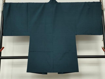 平和屋着物●男性　紬　アンサンブル　褐返色　正絹　逸品　CABL8615ut
