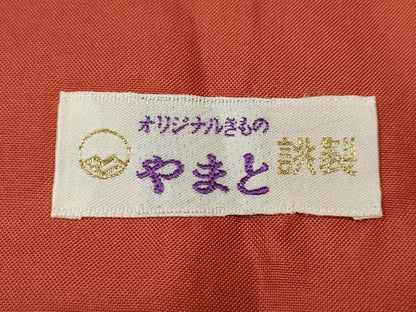 平和屋着物●本場大島紬　花蝶文　大山謹製　やまと誂製　証紙付き　正絹　逸品　未使用　CABL8618ut