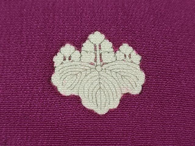 平和屋本店●アンティーク　大正ロマン　振袖　刺繍　孔雀花文　金彩　正絹　逸品　CABL8637ut