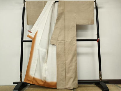 平和屋着物●上質な紬　霞文　正絹　逸品　CABL8650ut