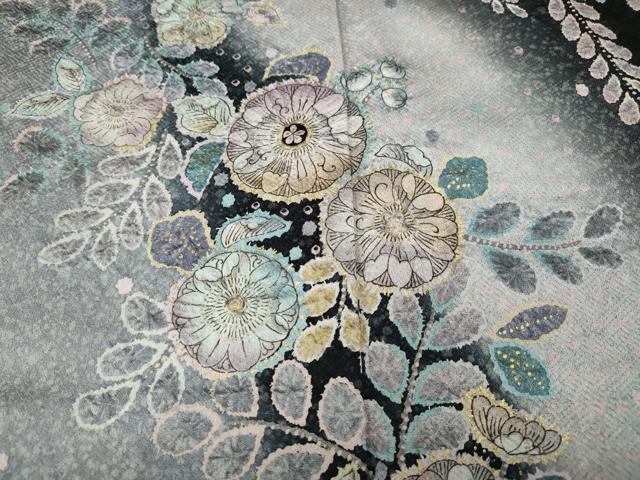 平和屋着物●訪問着　辻が花　絞り　暈し染め　金彩　正絹　逸品　CABL8690ut