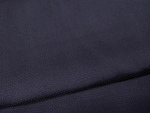 平和屋着物●染色作家　草野一騎　色無地　ワンポイント　猫　濃鼠色　正絹　逸品　未使用　CABL8707ut