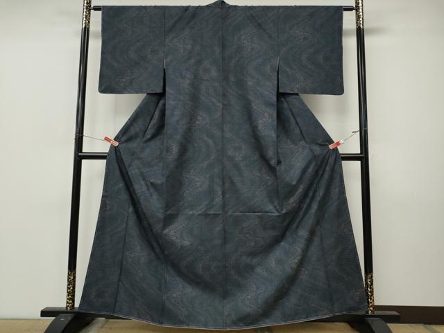 平和屋着物●都喜ヱ門　本場大島紬　9マルキ　霞文　藤絹織物謹製　正絹　逸品　未使用　CABL8717ut