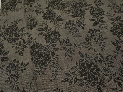 平和屋着物●本場大島紬　7マルキ　草花文　正絹　逸品　CABL8732ut