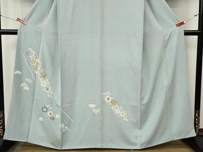 平和屋着物●訪問着　花唐草文　金銀彩　正絹　逸品　CABL8738ut