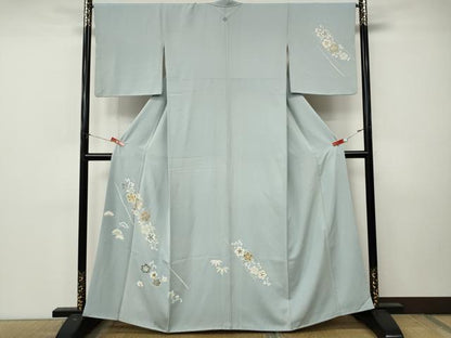 平和屋着物●訪問着　花唐草文　金銀彩　正絹　逸品　CABL8738ut