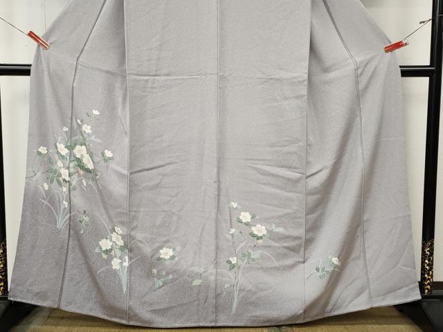 平和屋着物●訪問着　友禅　枝花文　暈し染め　正絹　逸品　未使用　CABL8741ut