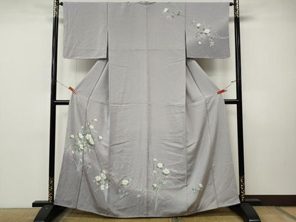 平和屋着物●訪問着　友禅　枝花文　暈し染め　正絹　逸品　未使用　CABL8741ut