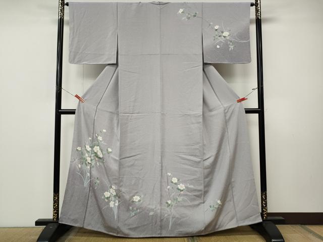 平和屋着物●訪問着　友禅　枝花文　暈し染め　正絹　逸品　未使用　CABL8741ut