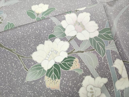平和屋着物●訪問着　友禅　枝花文　暈し染め　正絹　逸品　未使用　CABL8741ut
