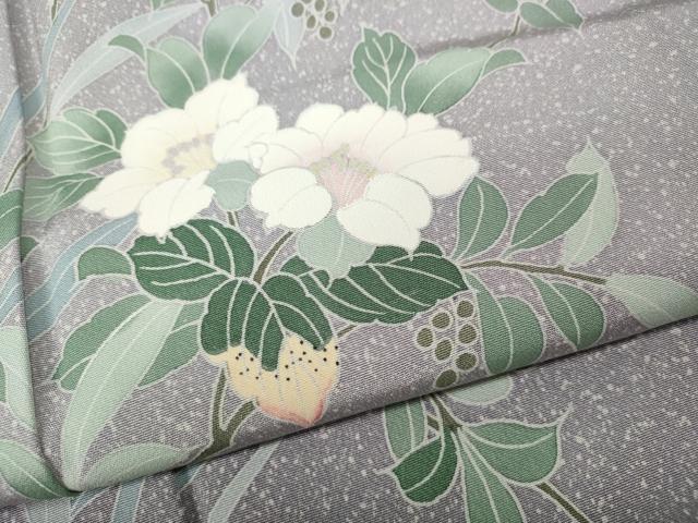 平和屋着物●訪問着　友禅　枝花文　暈し染め　正絹　逸品　未使用　CABL8741ut