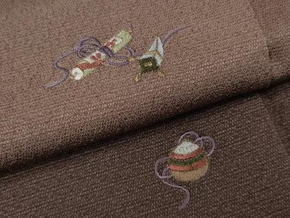 平和屋着物●訪問着　総刺繍　宝尽くし文　金糸　鈴乃屋扱い　正絹　逸品　CABL8750ut