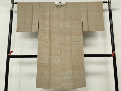 平和屋着物●長襦袢　無双仕立て　横段草花文　正絹　逸品　CABL8759ut