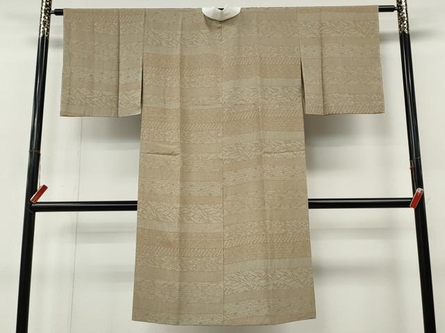 平和屋着物●長襦袢　無双仕立て　横段草花文　正絹　逸品　CABL8759ut