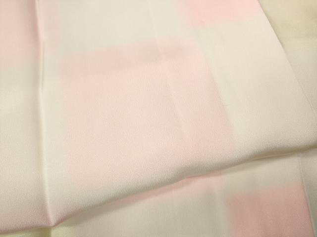 平和屋着物●長襦袢　袷　市松文　暈し染め　正絹　逸品　CABL8760ut