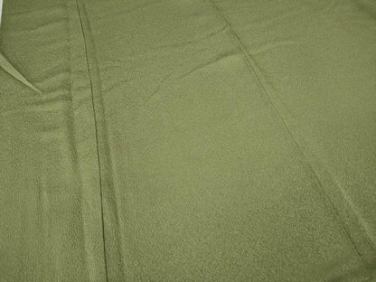平和屋着物●上質な色無地　堅牢特殊両面染　彩愛衣　柳茶色　反端付き　正絹　逸品　CABL8761ut