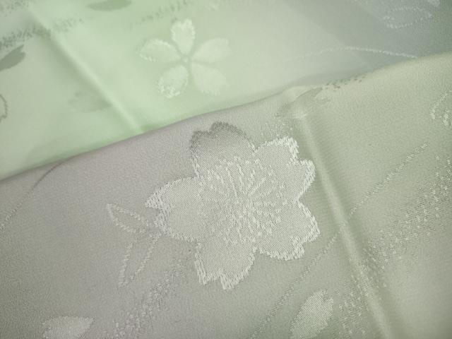 平和屋着物●長襦袢　袷　流水舞花地紋　暈し染め　さが美扱い　正絹　逸品　未使用　CABL8772ut