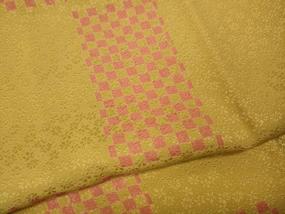 平和屋着物●長襦袢　袷　市松文　さが美扱い　正絹　逸品　CABL8774ut