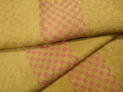 平和屋着物●長襦袢　袷　市松文　さが美扱い　正絹　逸品　CABL8774ut