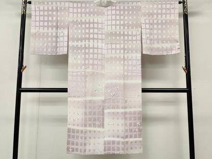 平和屋着物●長襦袢　無双仕立て　作家物　来夢来人　舞蝶文　正絹　逸品　CABL8776ut