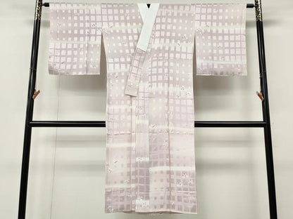 平和屋着物●長襦袢　無双仕立て　作家物　来夢来人　舞蝶文　正絹　逸品　CABL8776ut