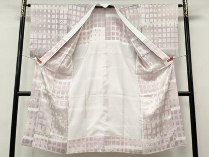 平和屋着物●長襦袢　無双仕立て　作家物　来夢来人　舞蝶文　正絹　逸品　CABL8776ut