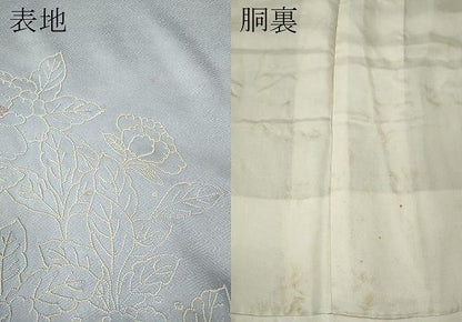 平和屋着物●中国三大刺繍　相良刺繍　総刺繍　色留袖　飛鳥花文　正絹　逸品　CABL8789ut