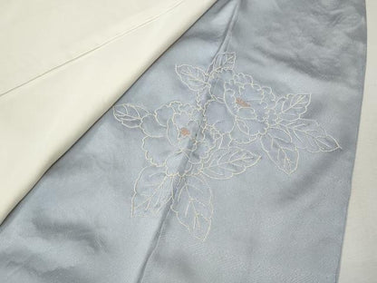 平和屋着物●中国三大刺繍　相良刺繍　総刺繍　色留袖　飛鳥花文　正絹　逸品　CABL8789ut