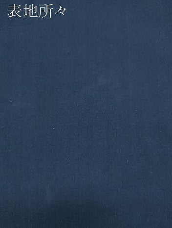 平和屋着物＊夏物　色無地　草葉紋紗　濃藍色　正絹　逸品　CABL8805th