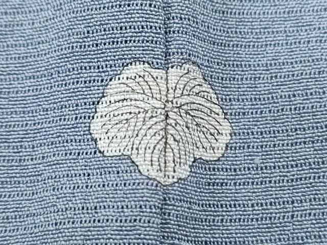 平和屋着物＊夏物　色無地　絽縮緬　秘色色　正絹　逸品　CABL8822th