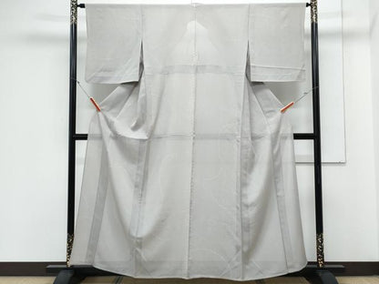 平和屋着物＊夏物　小紋　絽　抽象紋様　正絹　逸品　CABL8826th