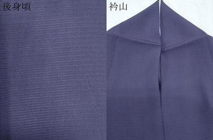 平和屋着物＊夏物　色無地　絽　濃鼠色　正絹　逸品　CABL8828th