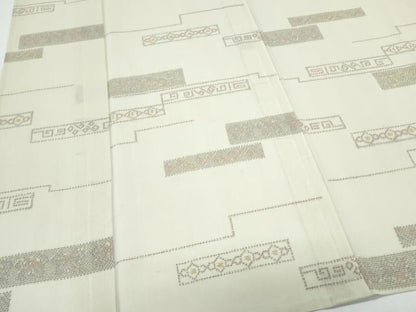 平和屋着物＊夏物　小紋　紗　横段文　洗える着物　CABL8848th