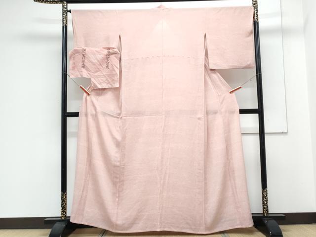 平和屋着物＊夏物　小紋　絽縮緬　作家物　霞文　暈し染め　証紙付き　正絹　逸品　CABL8896th