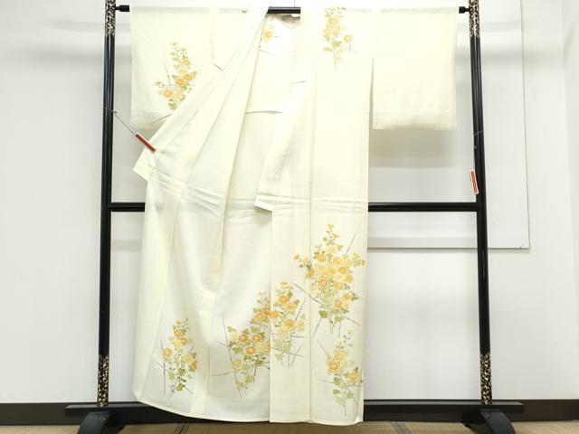 平和屋着物＊夏物　訪問着　絽　手描き　草花文　正絹　逸品　CABL8903th