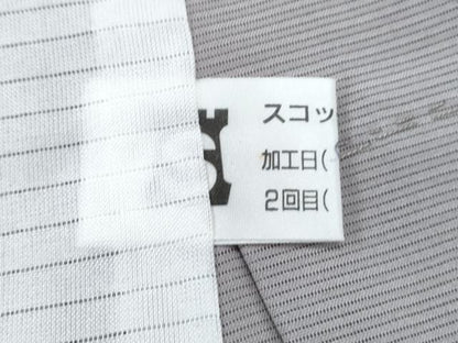 平和屋着物＊夏物　訪問着　絽　駒刺繍　風景文　銀彩　五泉　正絹　逸品　CABL8908th