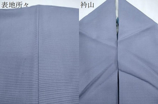 平和屋着物＊夏物　色無地　絽　藤紫色　正絹　逸品　CABL8929th