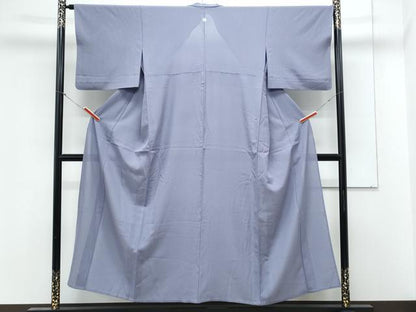 平和屋着物＊夏物　色無地　絽　藤紫色　正絹　逸品　CABL8929th