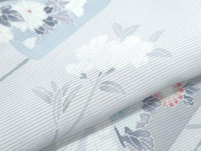 平和屋着物＊夏物　訪問着　絽　扇面花文　正絹　逸品　CABL8972th