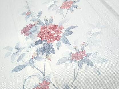平和屋着物＊夏物　訪問着　絽　友禅　紫陽花　暈し染め　正絹　逸品　CABL8973th