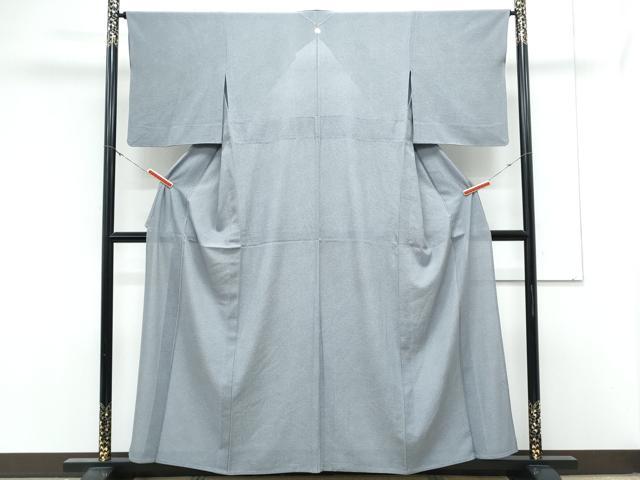 平和屋着物＊夏物　江戸小紋　絽縮緬　鮫小紋柄　正絹　逸品　CABL8982th