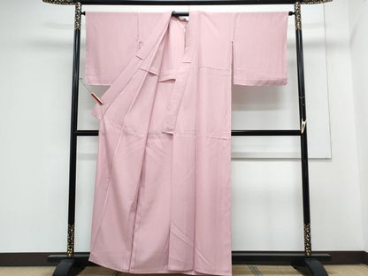 平和屋着物＊夏物　色無地　絽　鴇色　正絹　逸品　未使用　CABL8990th
