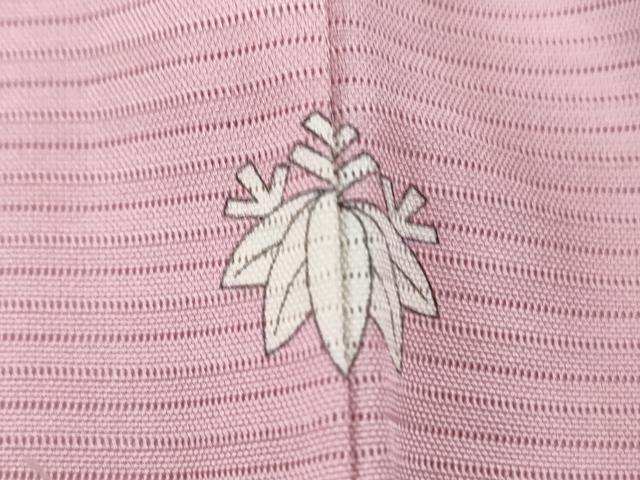 平和屋着物＊夏物　色無地　絽　鴇色　正絹　逸品　未使用　CABL8990th