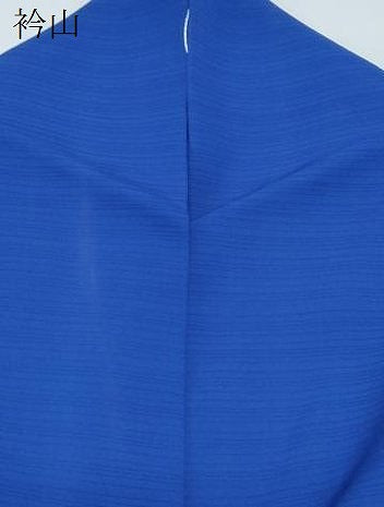 平和屋着物＊夏物　色無地　変わり絽　瑠璃紺色　正絹　逸品　CABL9003th