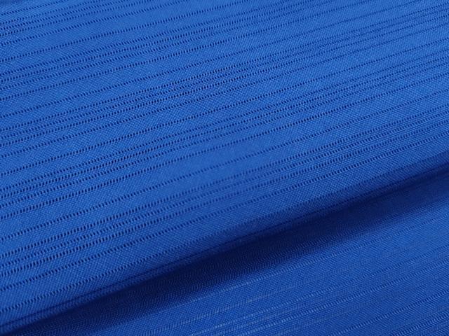 平和屋着物＊夏物　色無地　変わり絽　瑠璃紺色　正絹　逸品　CABL9003th