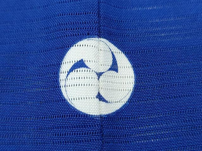 平和屋着物＊夏物　色無地　変わり絽　瑠璃紺色　正絹　逸品　CABL9003th