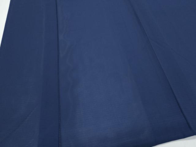 平和屋着物＊夏物　色無地　絽　鉄紺色　正絹　逸品　CABL9004th
