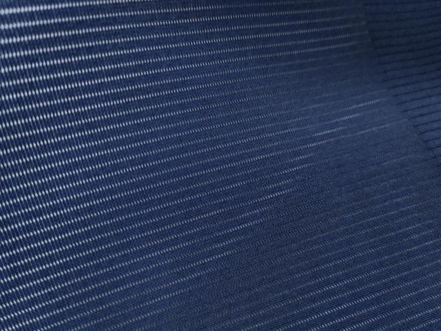 平和屋着物＊夏物　色無地　絽　鉄紺色　正絹　逸品　CABL9004th